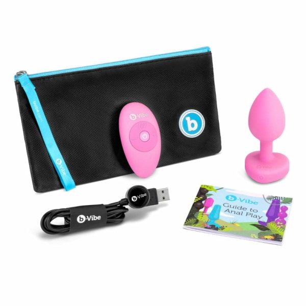 Vibrating Heart Plug Pink S/M  |  Anal Sex Toys