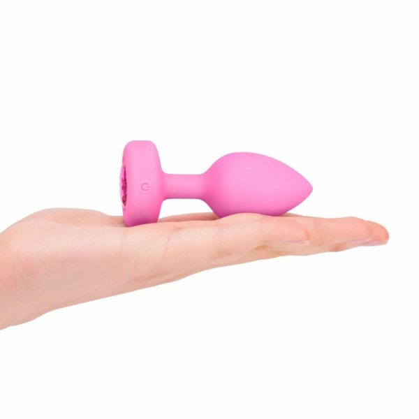 Vibrating Heart Plug Pink S/M  |  Anal Sex Toys