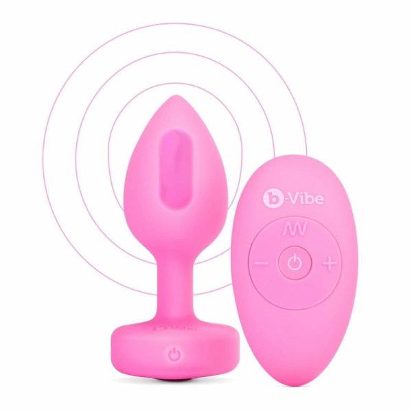 Vibrating Heart Plug Pink S/M  |  Anal Sex Toys